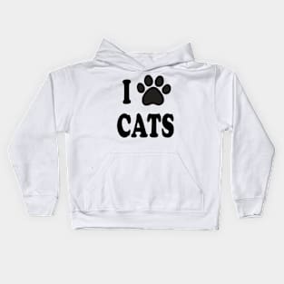 I love cats Kids Hoodie